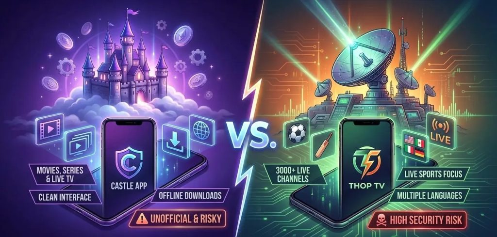 Castle App vs thop TV
