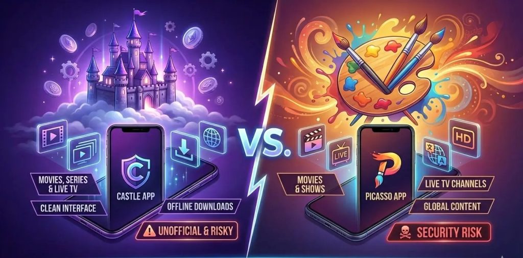 Castle App vs Picasso App: Complete Streaming Comparison Guide